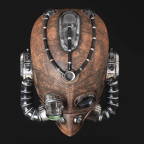 Steampunk Leather Mask | CGTrader