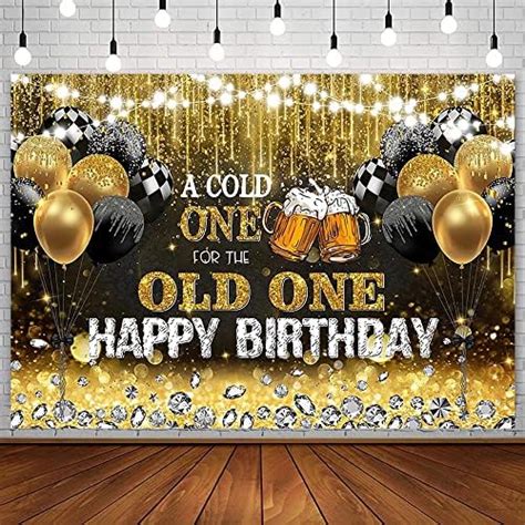 Amazon AIBIIN 7x5ft Happy Birthday Backdrop For Men A Cold One