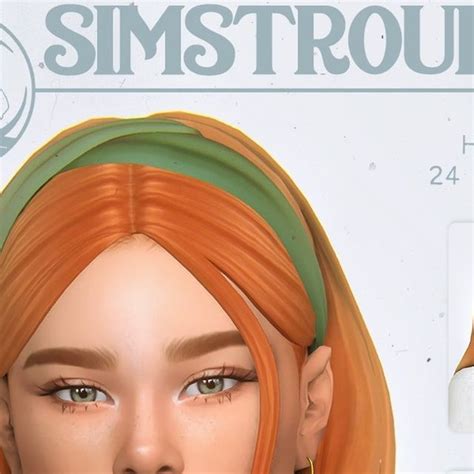 Simstrouble On Instagram Angie Hairstyle 2 Versions Headband