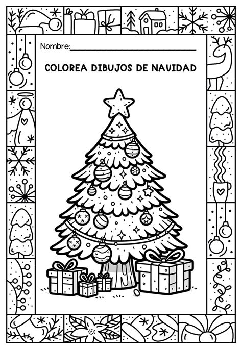 Bonitos Dibujos De Arboles Navide Os Para Colorear En Casa O En Clase