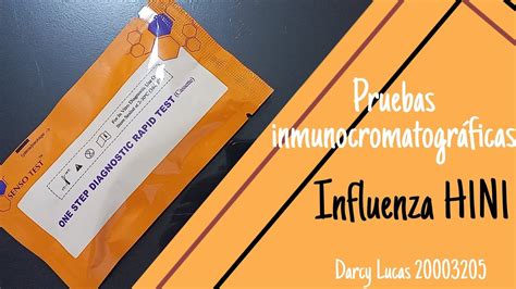 Inmunocromatograf A Prueba R Pida De Influenza H N Youtube