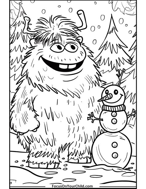 50 Yeti Coloring Pages Free Pdf Printables