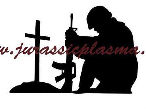 Soldier Silhouette Kneeling Dxf Svg File For Plasma Laser Etsy