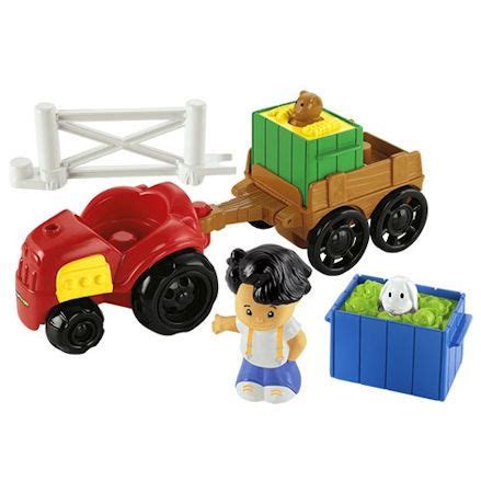 Fisher-Price Y8202: Little People Farm Tractor & Trailer - Toy Farmers