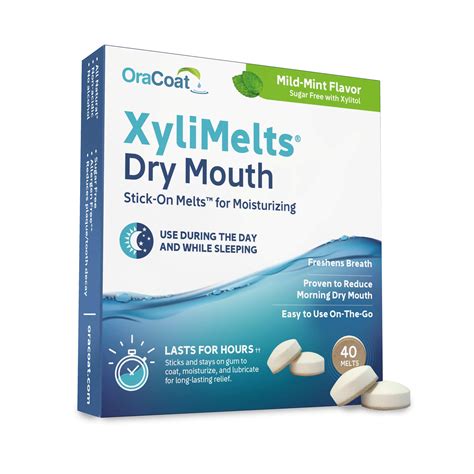 Oracoat Xylimelts Dry Mouth Relief Moisturizing Oral Adhering Discs