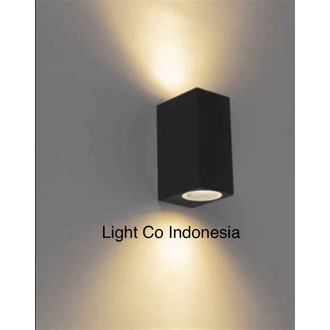 Jual Lampu Dinding Taman Pilar Minimalis Outdoor Waterproof Hitam