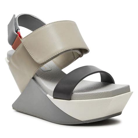 Sandały United Nude Delta Wedge Sandal 1041381616 Neutrals eobuwie pl