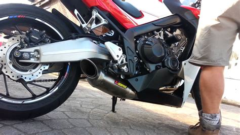 Cbr650f Full Akrapovic Titanium System Youtube