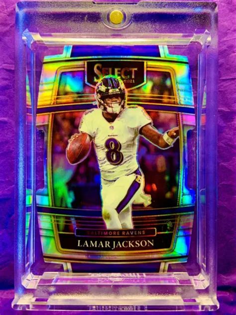 LAMAR JACKSON Rare Investment Refractor CardPrizmRavensMvp