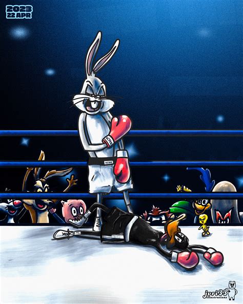 Bugs Bunny Vs Daffy Duck Boxing Behance