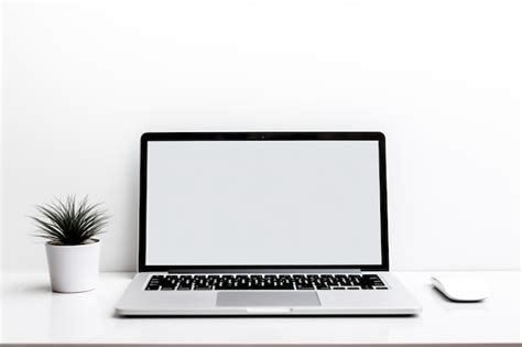 Keyboard Laptop Spiral Notepad On White Desk With Space For Writing Text Premium Ai Generated