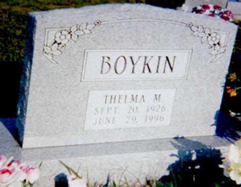 Thelma M Mayberry Boykin 1926 1996 Homenaje De Find A Grave