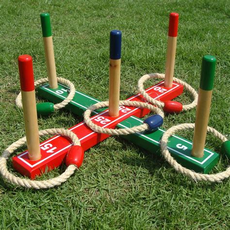 Garden Game Product Quoits Ring And Quoits Set With 5 Quoits Outdoor