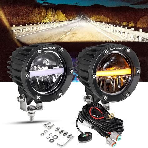 Amazon Auxbeam 4In Round LED Offroad Lights 2PCS 110W Round LED