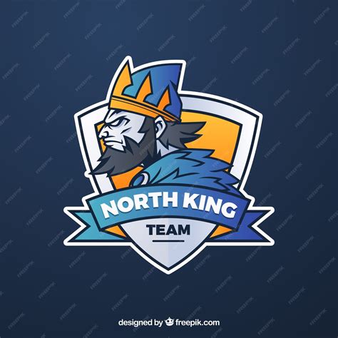 Premium Vector E Sports Team Logo Template With King