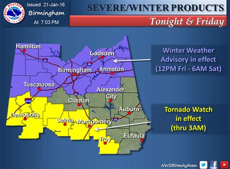 Tornado Watch Issued For Some West Alabama Counties