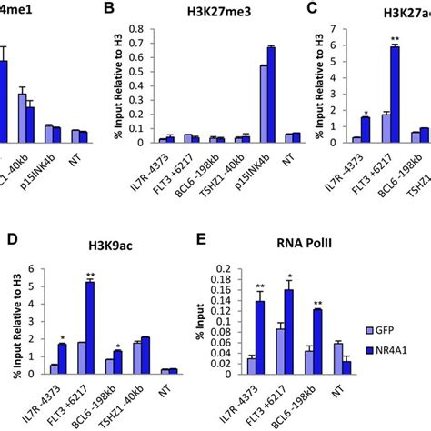 Erg And Fli 1 Contribute To Nr4a1 Mediated Enhancer And Gene Activation