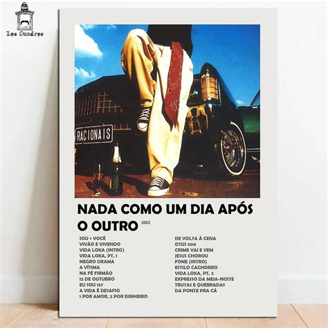 Quadro Placa Decorativa Racionais Nada Como Um Dia Ap S O Outro Em Mdf