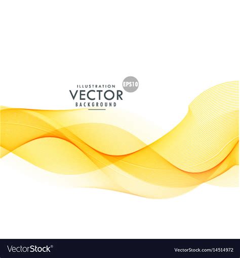 Yellow Wave Background Design Royalty Free Vector Image