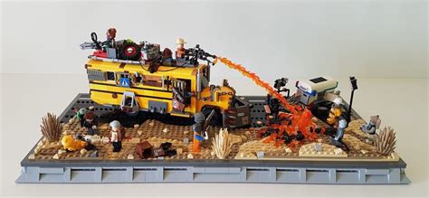 School bus | School bus, Zombie apocalypse, Lego construction