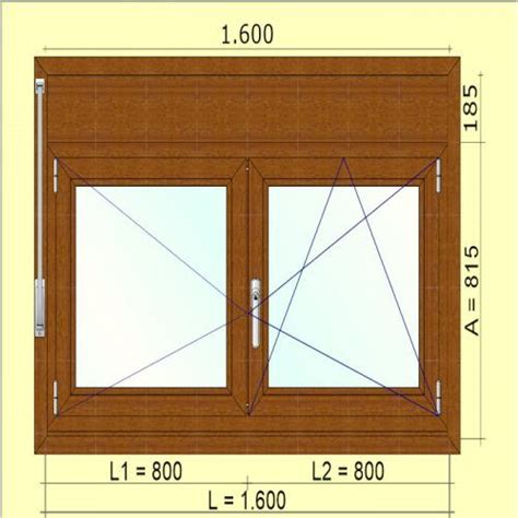 Ventana De PVC Oscilobatiente Con Persiana Color Roble Dorado De 160 X