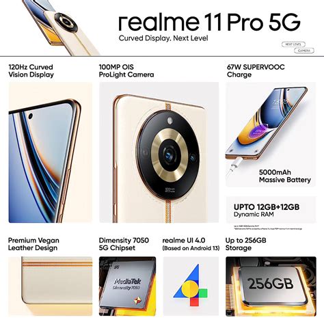 Buy Realme Pro G Gb Ram Gb Sunrise Beige Online Croma