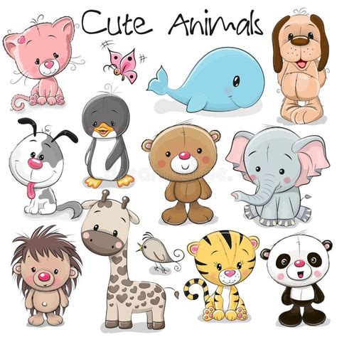 Cute Animals Stock Illustrations – 526,910 Cute Animals Stock ...