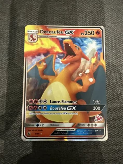 CARTE POKÉMON DRACAUFEU GX 250 PV 9 68 Destinées Occultes FR EUR 13