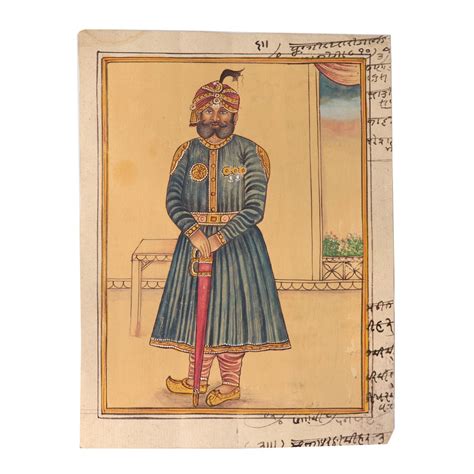 Vintage Indian Royalty Painting of the Maharaja