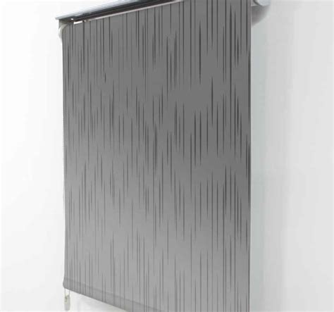 Vertical striped gray Modern roller blind - TenStickers