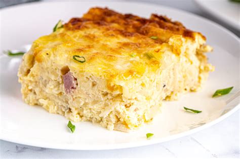 Easy Ham And Cheese Breakfast Casserole The Genetic Chef