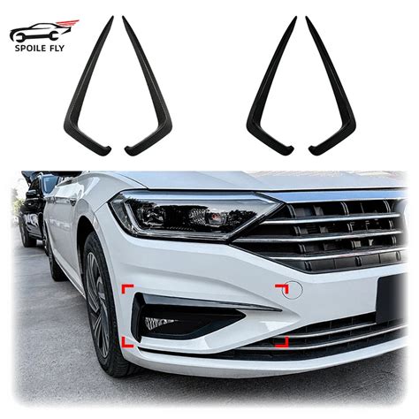 Front Bumper Splitter Fog Lamp Grill Cover Air Vent Wind Knife For