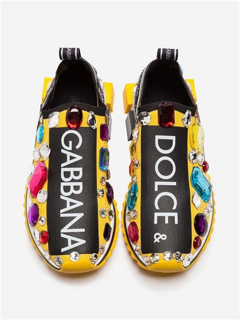 Dolce And Gabbana Sorrento Sneakers With Embroidery Womens Sneakers Women Oxford Shoes Leather