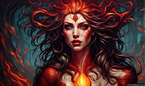 Fire Sorceress Flames Inside Hd Wallpaper By Muldoom On Deviantart