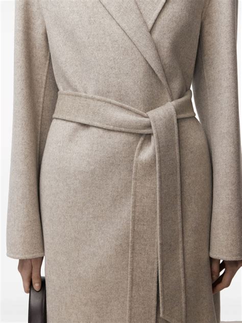 Storeez Belted Merino Wool Coat Farfetch