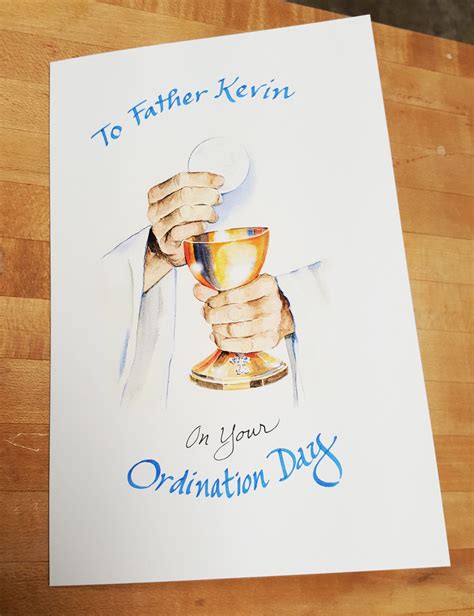 Ordination Card For A Priest Or An Ordination Anniversary Or Etsy