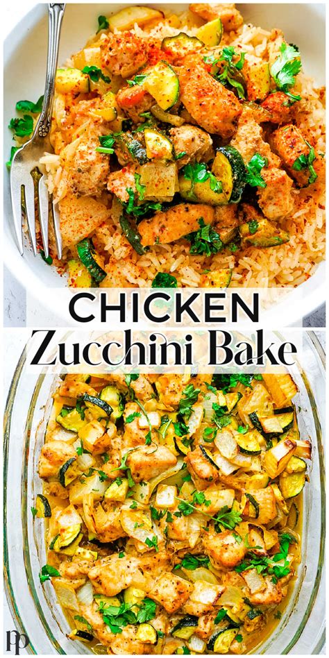 Easy Baked Chicken And Zucchini Recipe Posh Plate