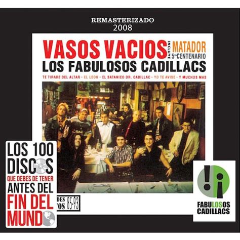 Cd Los Fabulosos Cadillacs Vasos Vacíos