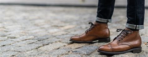 Mens Cadet Lace Up Boot In Walnut Tan Leather Thursday Boot Company