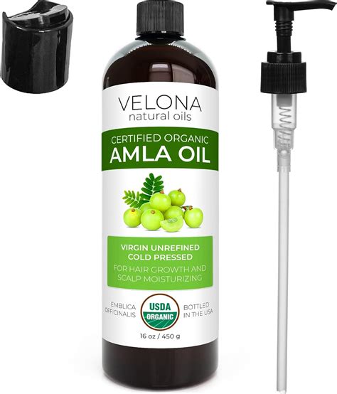 velona Aceite de Amla orgánico certificado por USDA 16 onzas Aceite