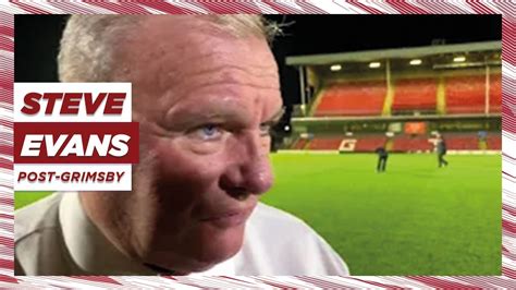 Steve Evans Reaction Grimsby Town 1 1 Stevenage YouTube