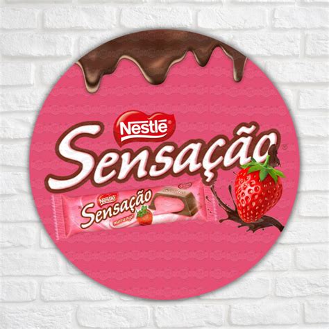 50 Vinil Adesivos Sabor Sensação Confeitaria Doces Bolo Elo7