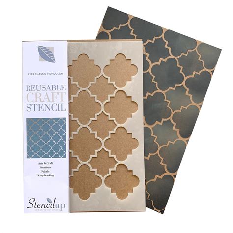 Classic Moroccan Stencil Lattice Craft Stencil For Furniture Painting Stencil Up