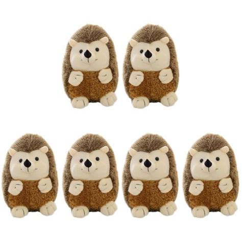 Poupée peluche hérisson 6 pcs adorable petit hérisson poupée poupée