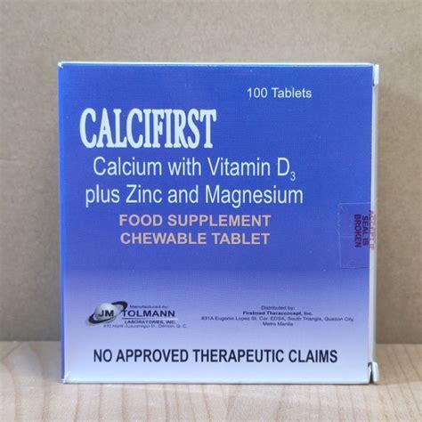 Calcifirst Oscivit Calcium Carbonate Tablets Lazada Ph