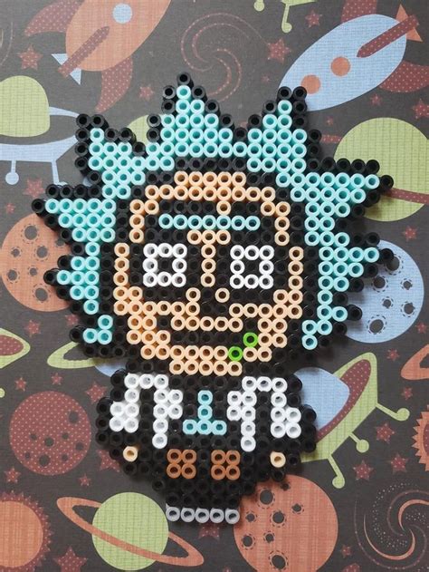 Rick And Morty Perler Bead Set In 2021 Melty Bead Patterns Perler Bead