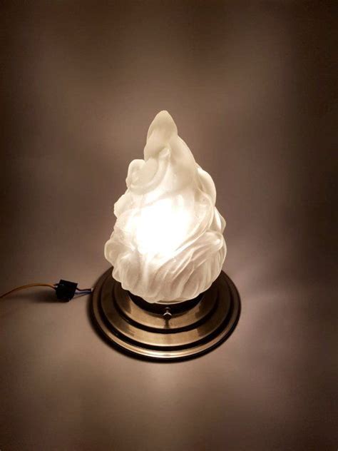 Flame Torch Shade Lamp Vintage Glass Light Milk Glass Etsy Glass