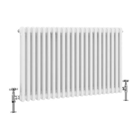 Keswick 600 X 1010mm Cast Iron Style Traditional 2 Column White