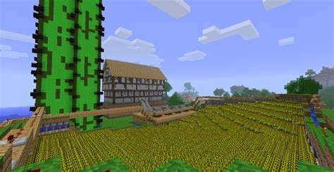 Minecraft Wheat Farm Design