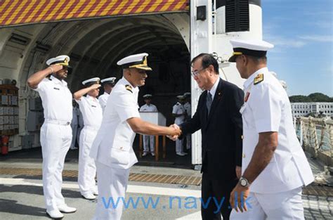 Japanese State Minister Of Defence Visits Lankan Naval Ship